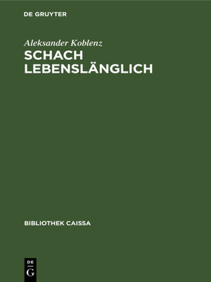 cover image of Schach lebenslänglich